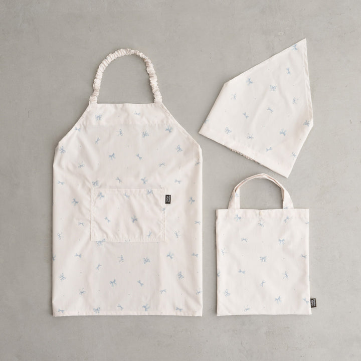 【撥水/防汚/シワ防止/抗菌】 エプロン 子供用 3点セット
