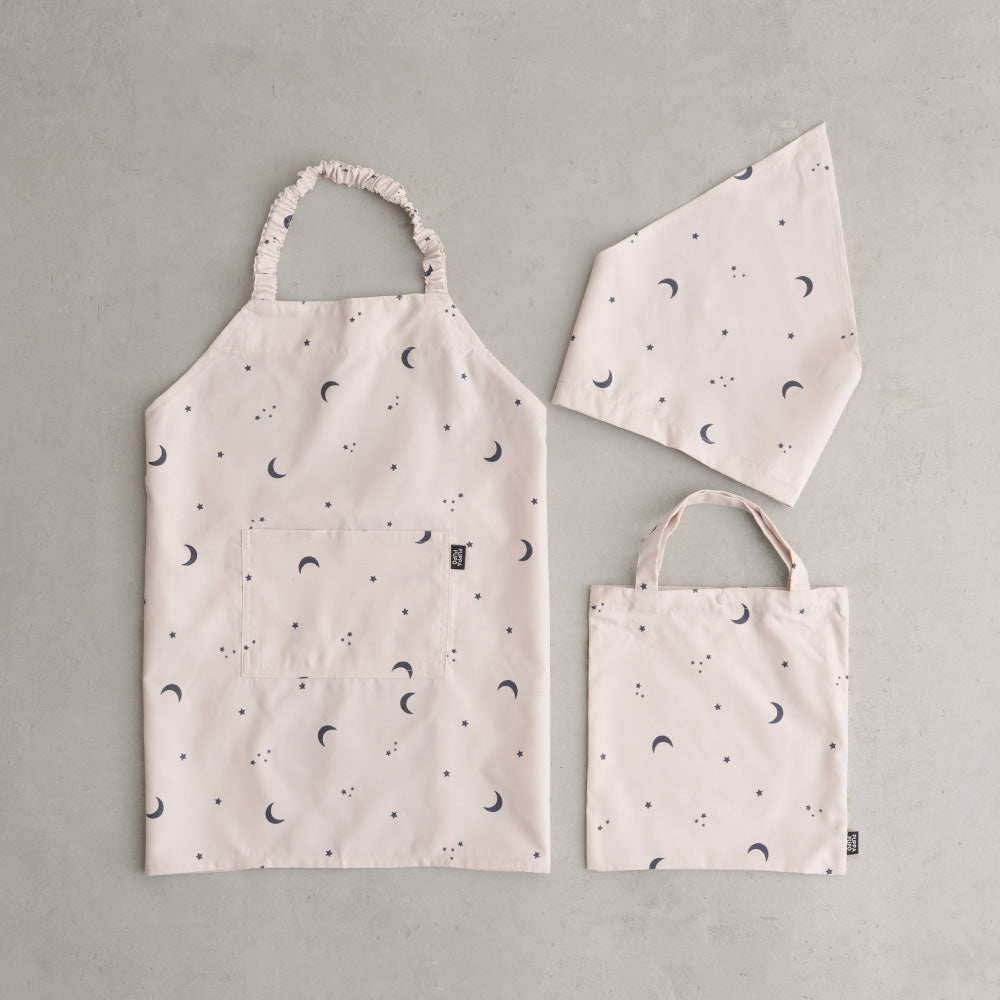 【撥水/防汚/シワ防止/抗菌】 エプロン 子供用 3点セット