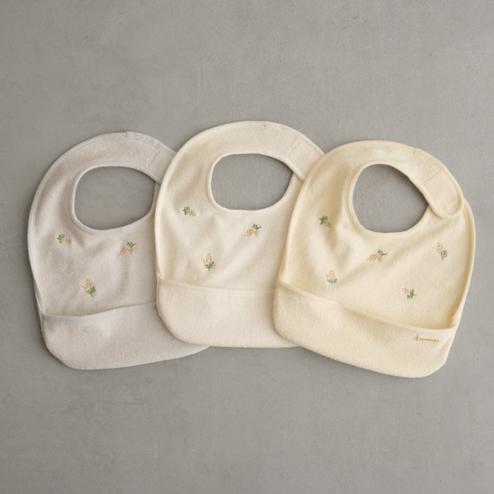 【名入れ刺繍商品】お食事エプロン 3枚セット