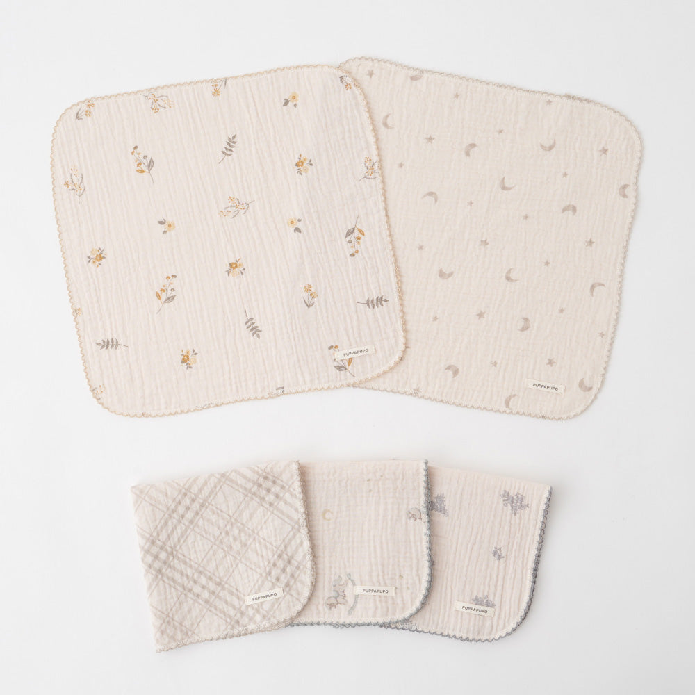 ハンカチ 5枚セット 2重ガーゼ – PUPPAPUPO オフィシャルストア