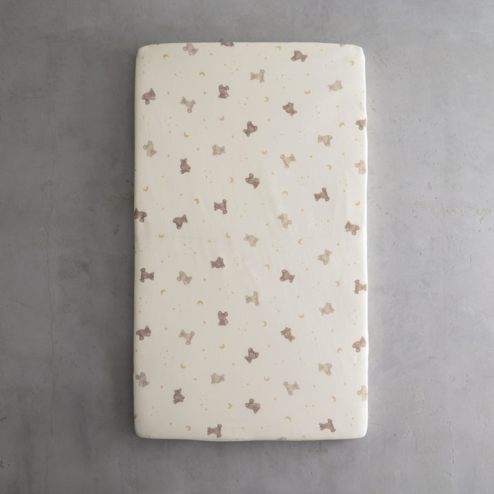 ベビーふとん フィッティングシーツ マチなし 天竺ニット