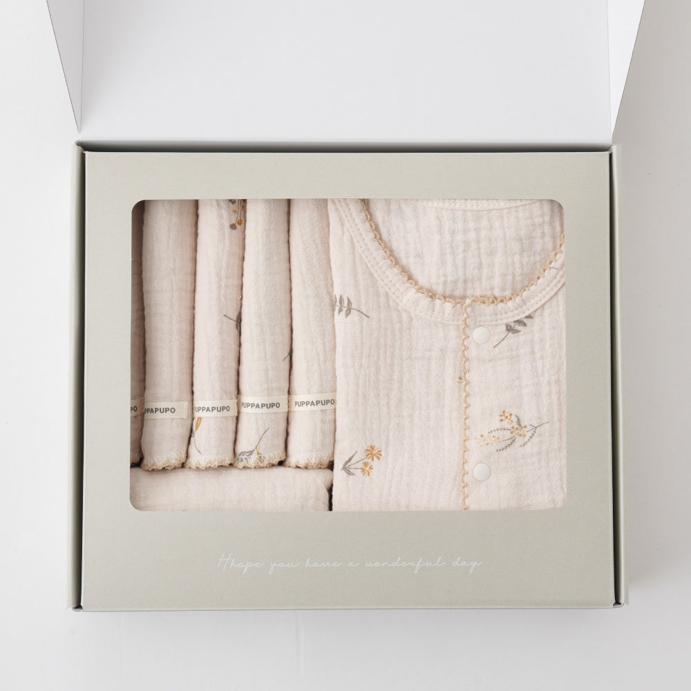 出産祝い 2重ガーゼ 4点セット