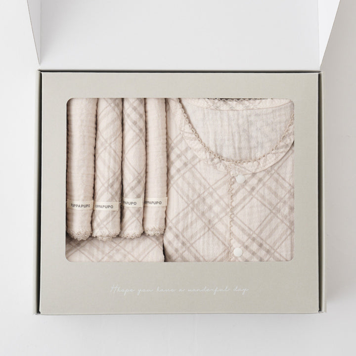 出産祝い 2重ガーゼ 4点セット