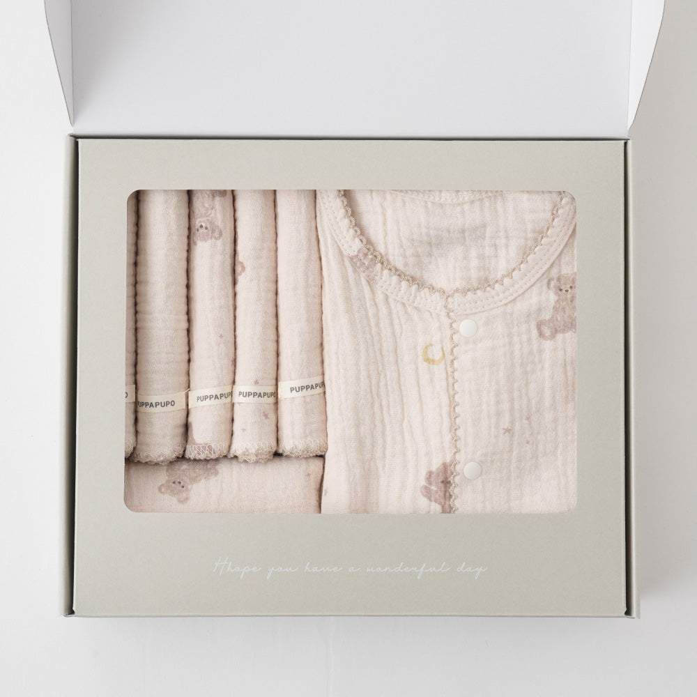 出産祝い 2重ガーゼ 4点セット