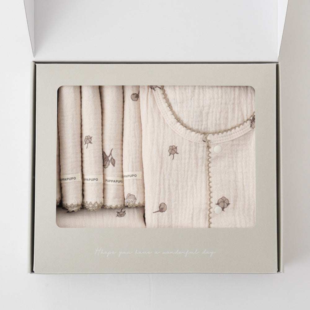 出産祝い 2重ガーゼ 4点セット