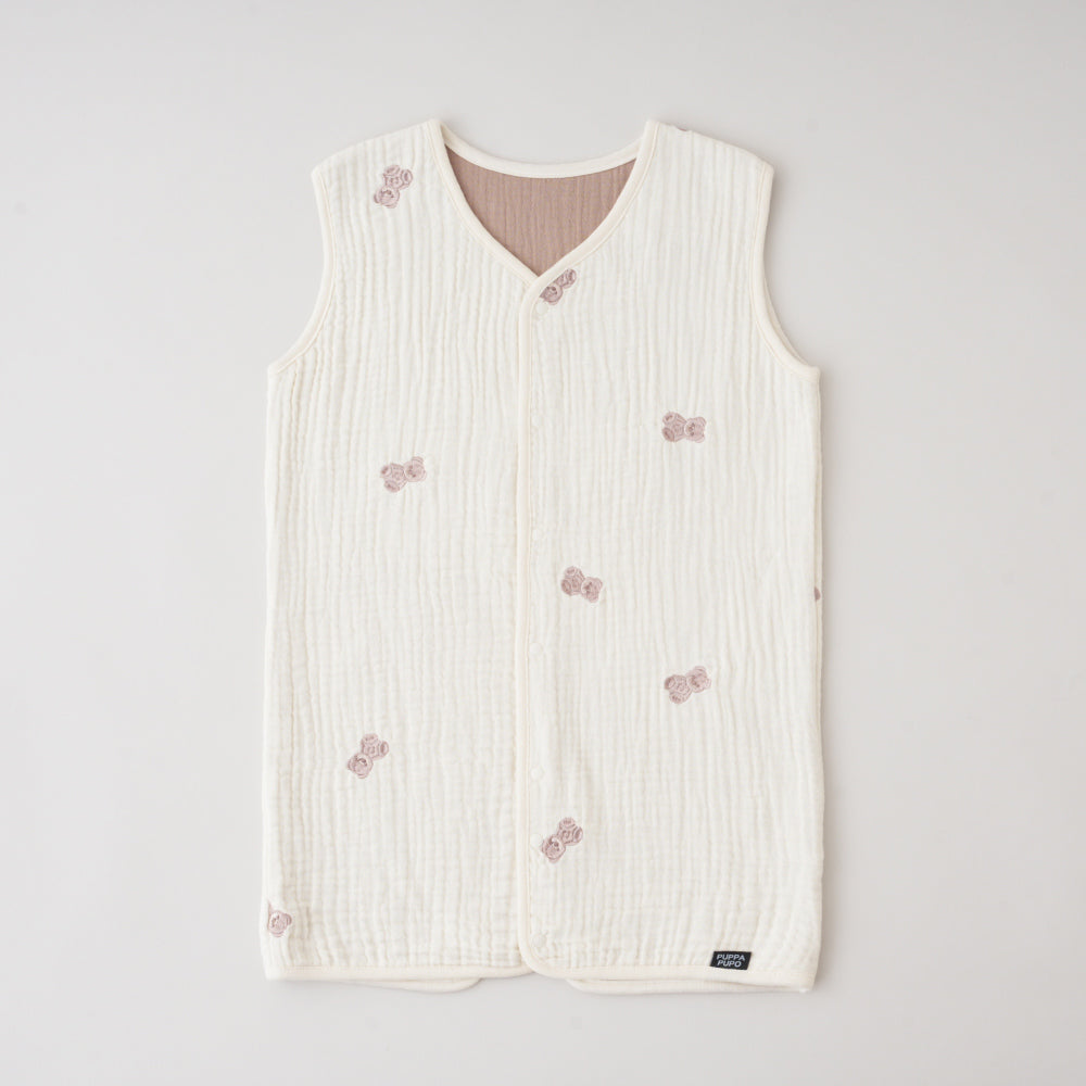 【名入れ刺繍商品】スリーパー 6重ガーゼ