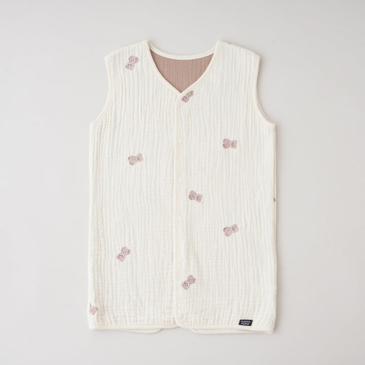 【名入れ刺繍商品】スリーパー 6重ガーゼ