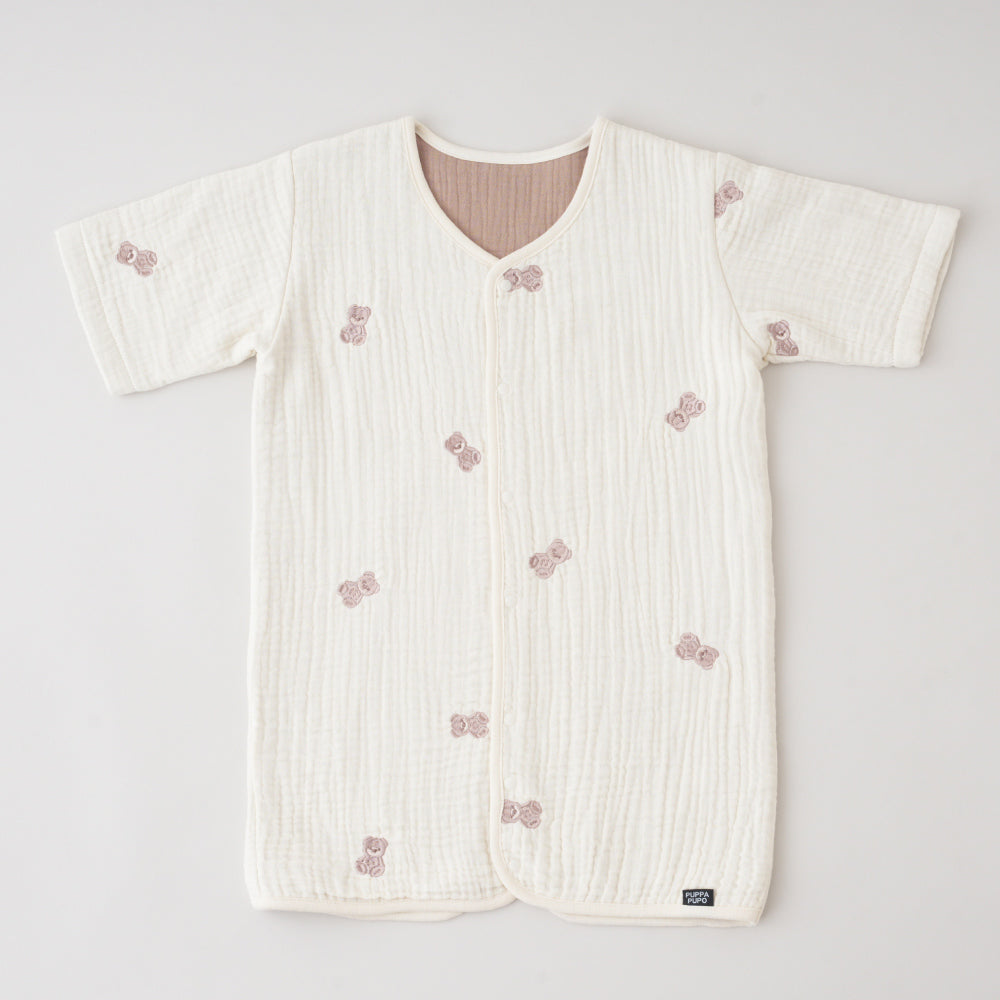 【名入れ刺繍商品】スリーパー 6重ガーゼ