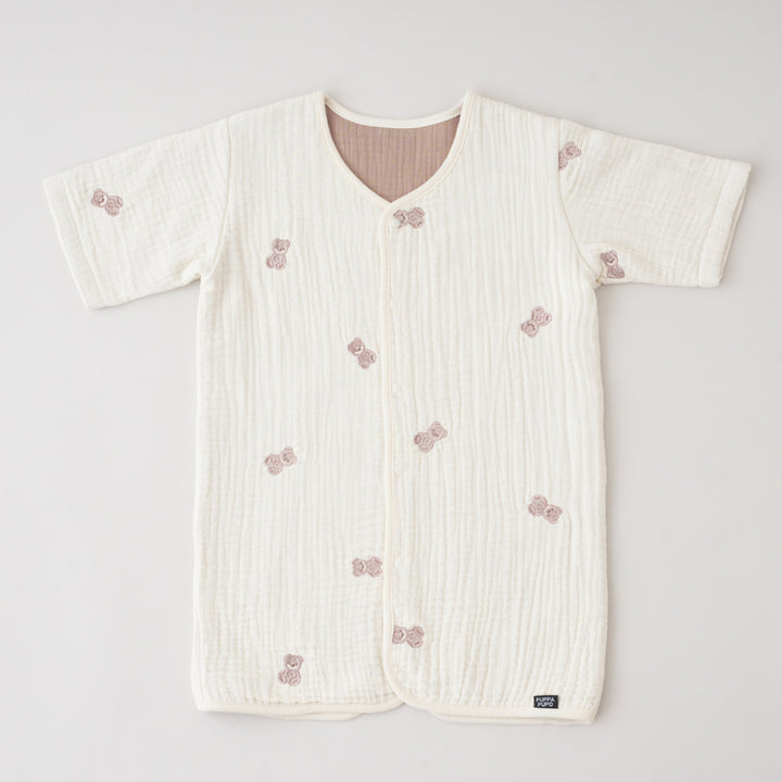 【名入れ刺繍商品】スリーパー 6重ガーゼ