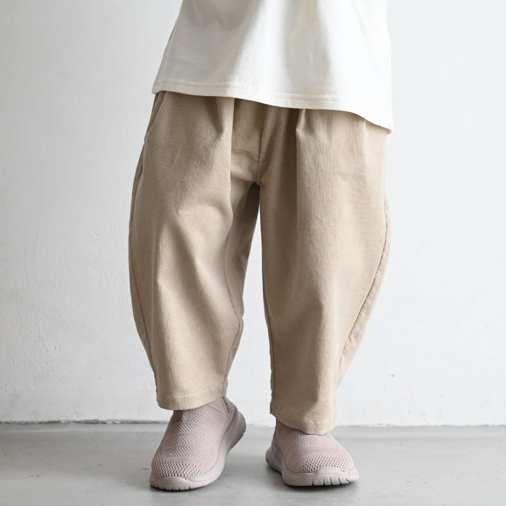 タック コーデュロイ パンツ