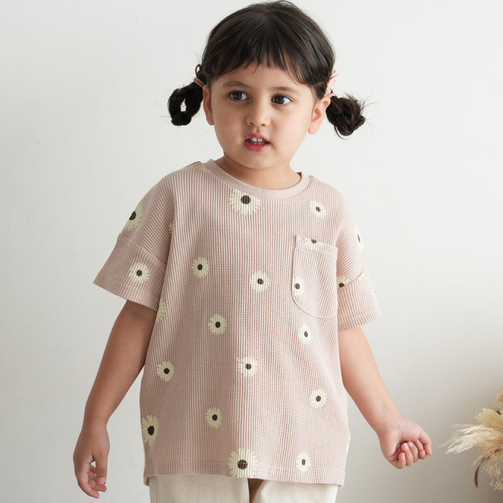 半袖 Tシャツ ワッフル