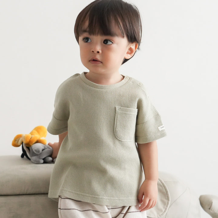 半袖 Tシャツ ワッフル