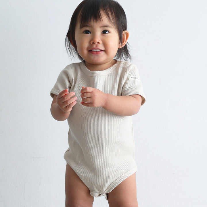 半袖 ロンパース テレコ