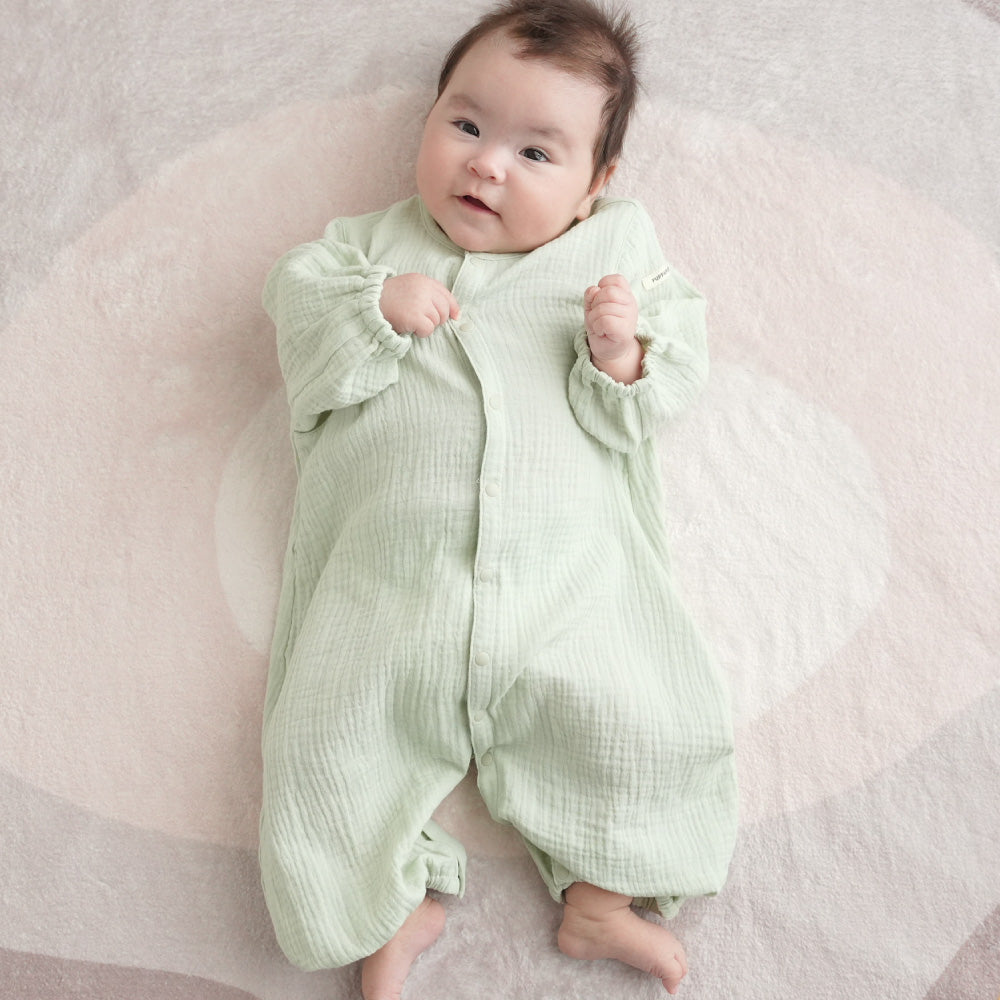 2way カバーオール ロンパース ダブルガーゼ