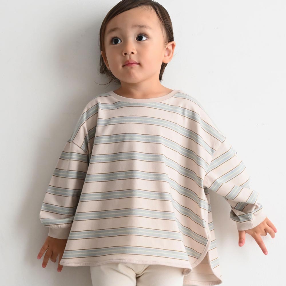 ラウンドヘム 長袖 Tシャツ