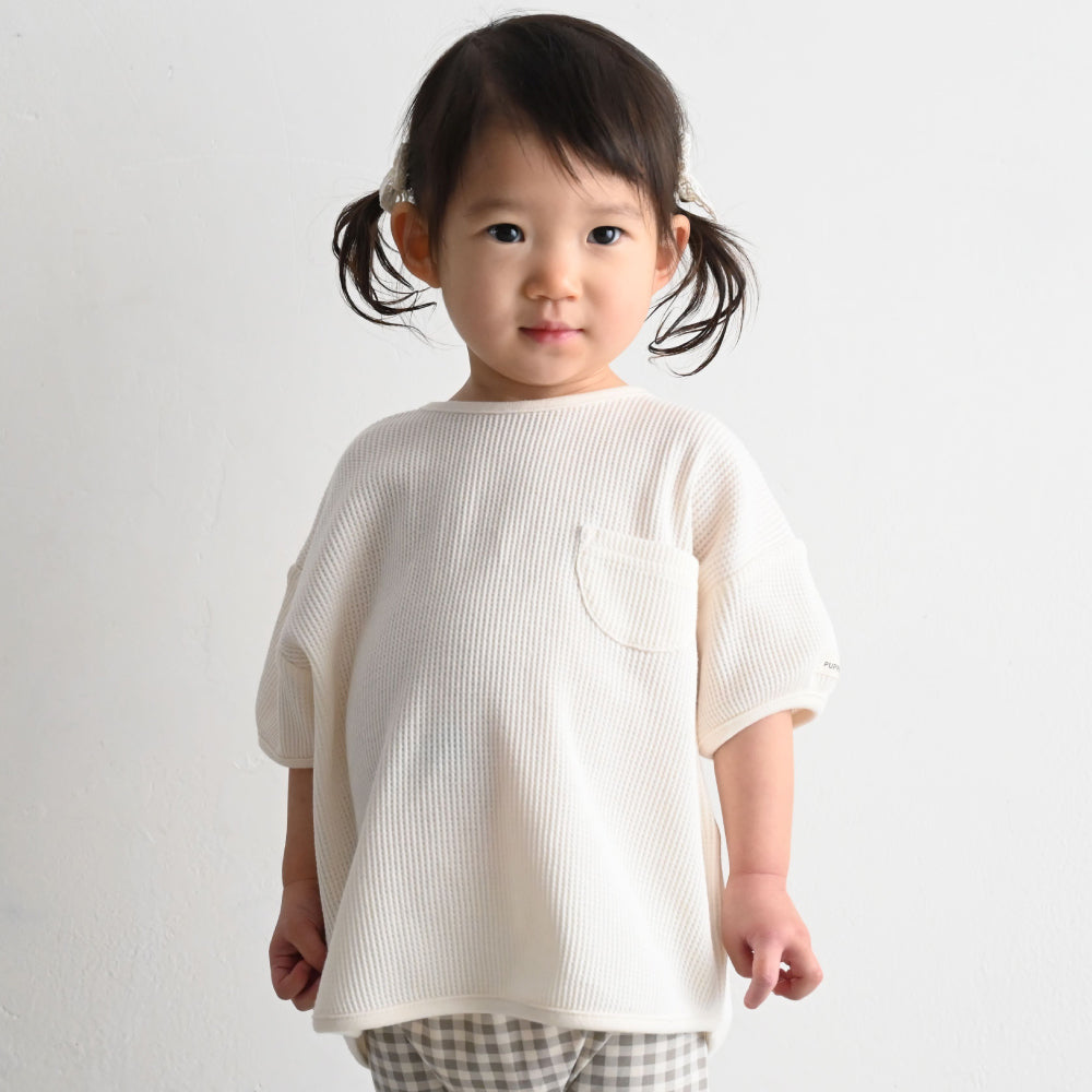 プランプ 半袖 Tシャツ ワッフル