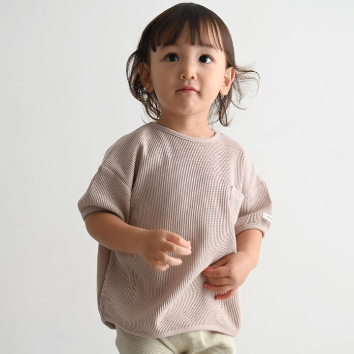 プランプ 半袖 Tシャツ ワッフル