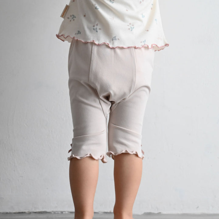 レギンス 7分丈 フリル パンツ