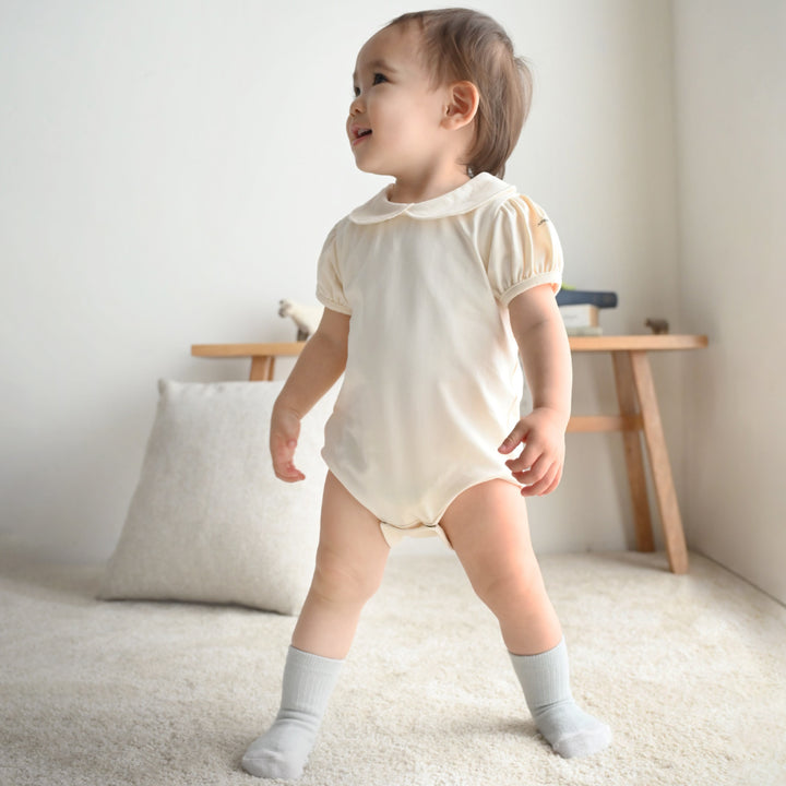 丸襟 半袖 ロンパース
