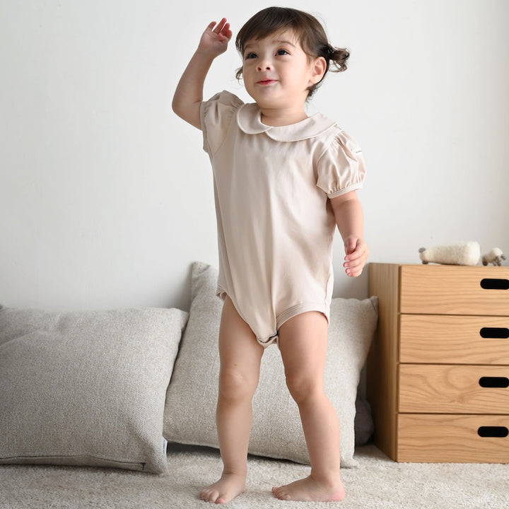 丸襟 半袖 ロンパース