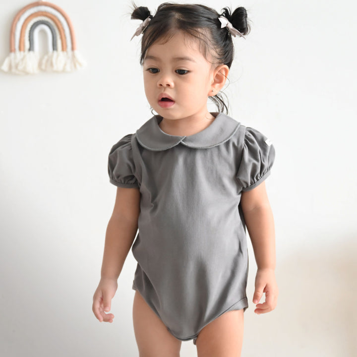 丸襟 半袖 ロンパース