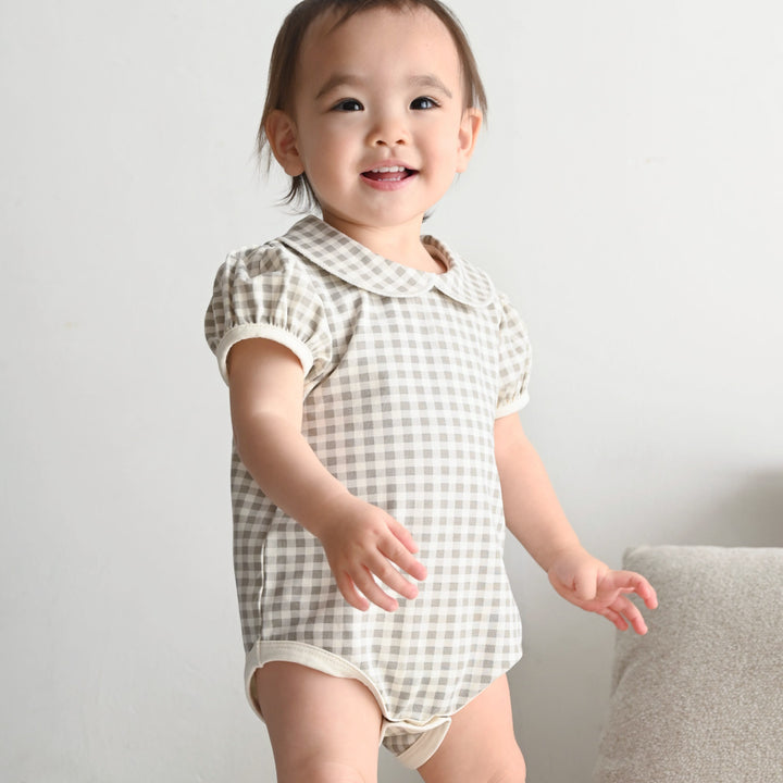 丸襟 半袖 ロンパース
