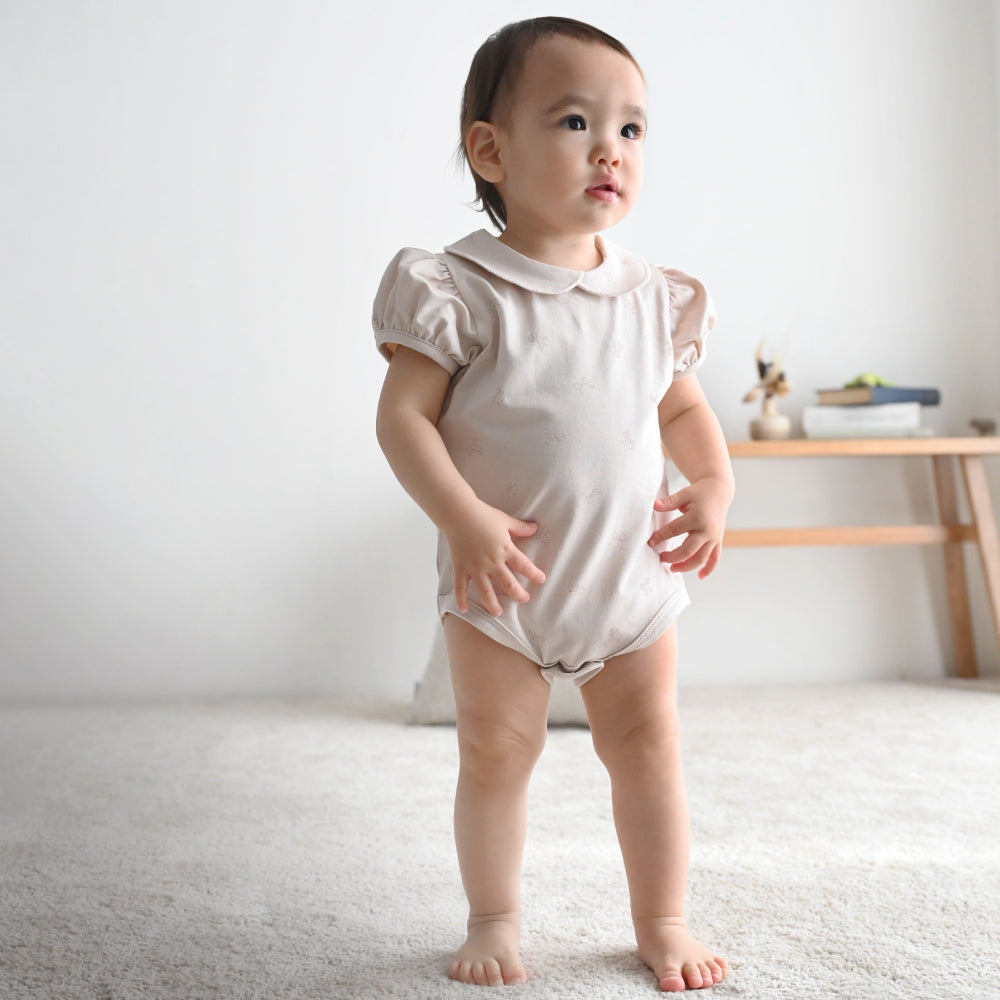 丸襟 半袖 ロンパース