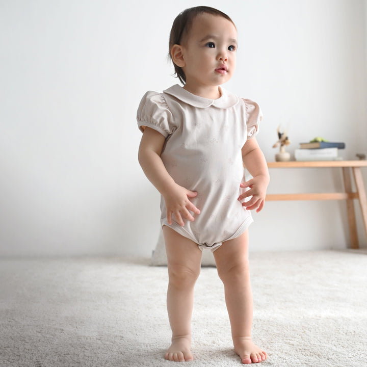 丸襟 半袖 ロンパース