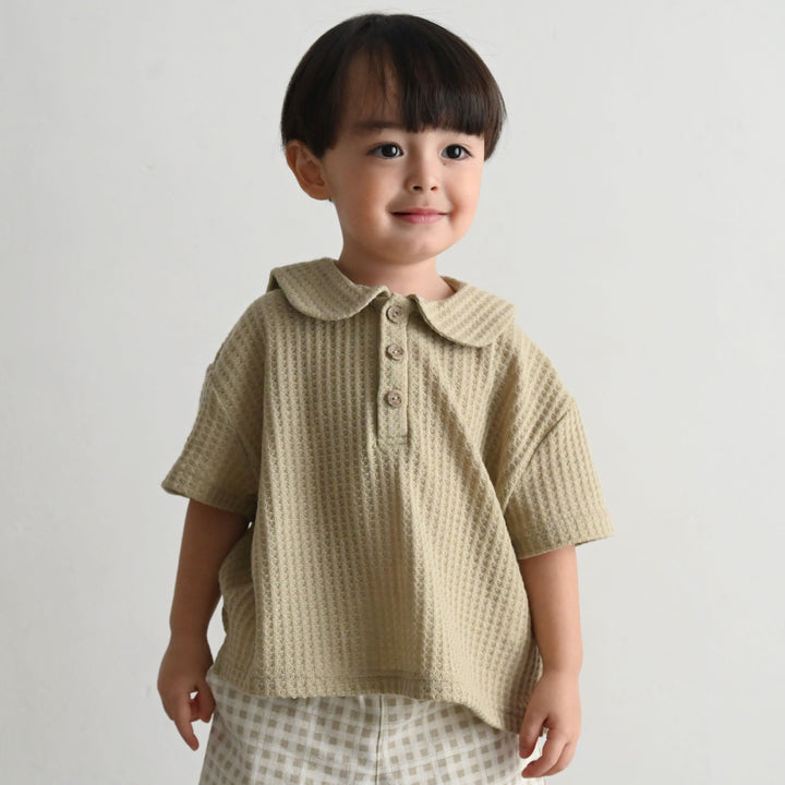 セーラーカラー 半袖 Tシャツ ニットソー