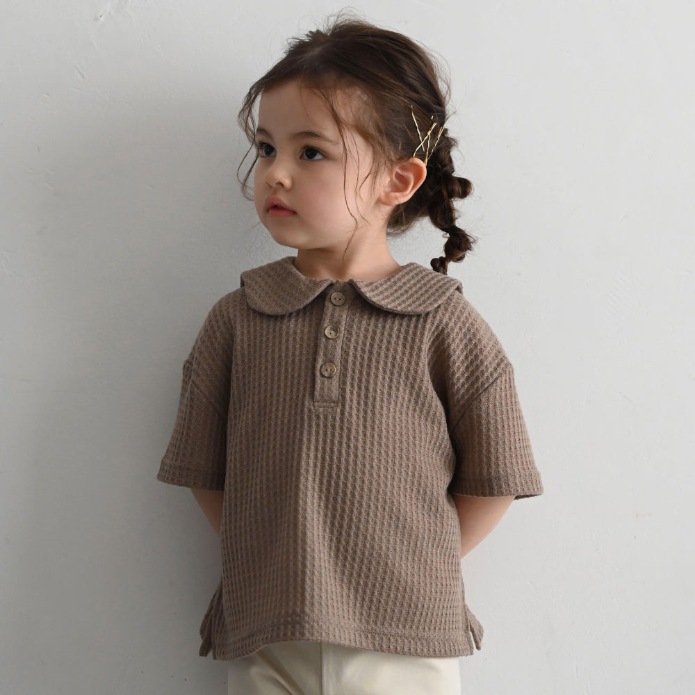 セーラーカラー 半袖 Tシャツ ニットソー