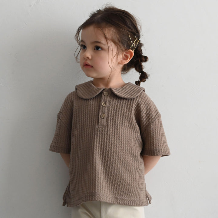 セーラーカラー 半袖 Tシャツ ニットソー