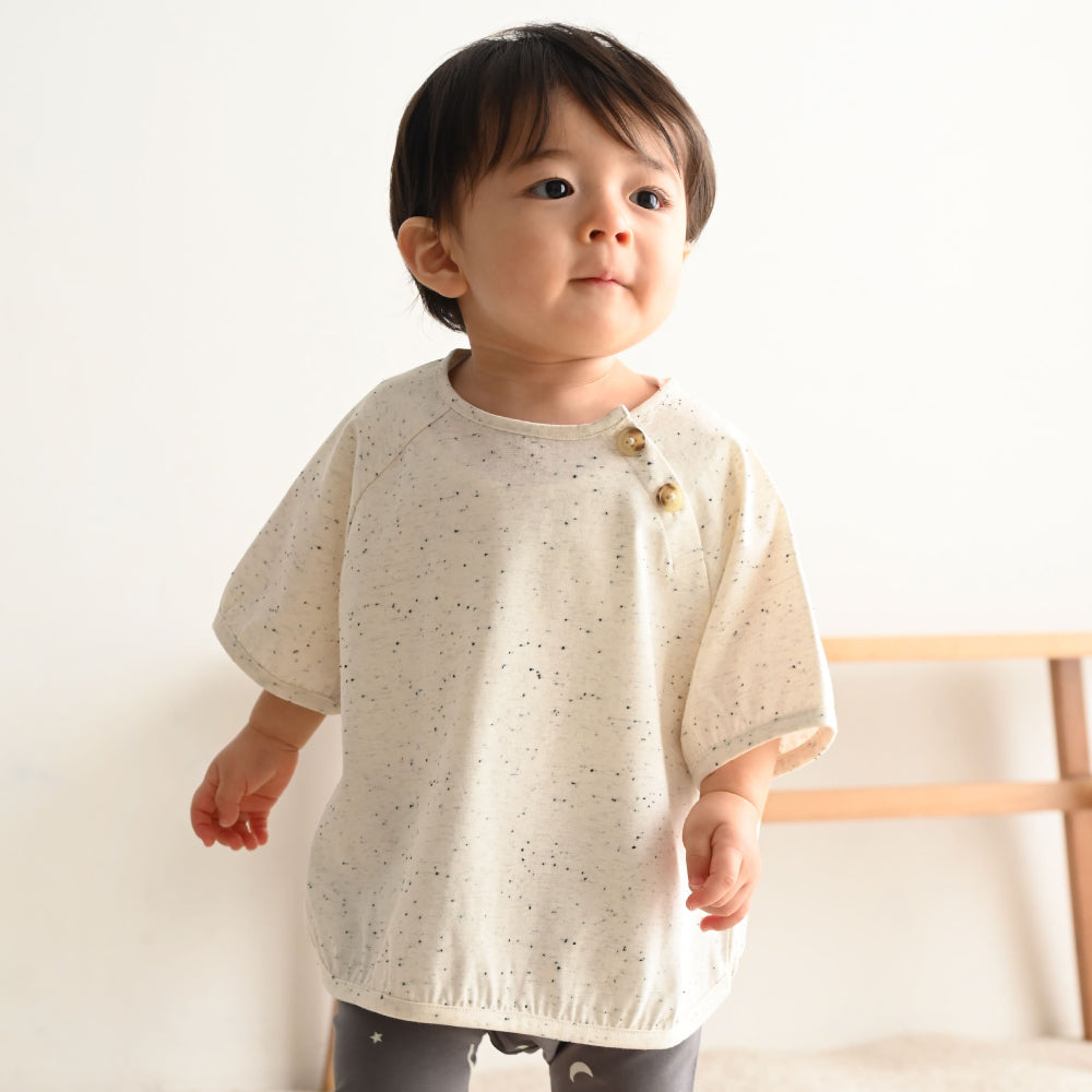 ラグラン 半袖 Tシャツ ネップ