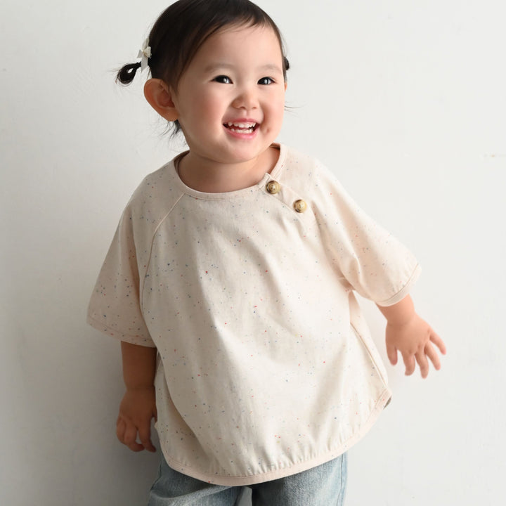 ラグラン 半袖 Tシャツ ネップ