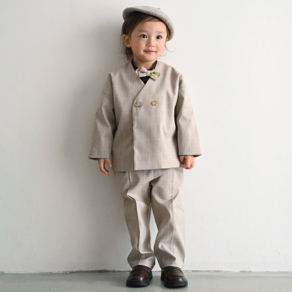 セットアップ ノーカラージャケット