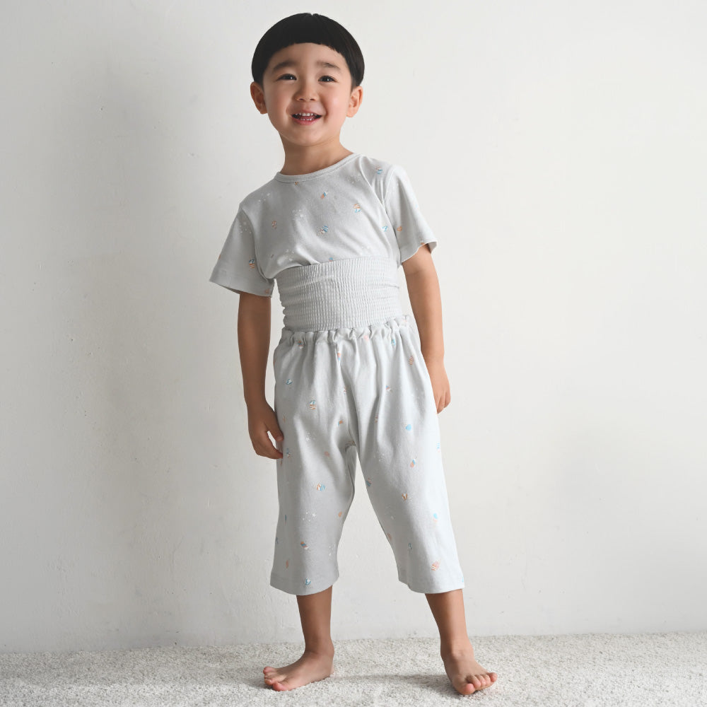 ベビー 半袖 パジャマ フライス