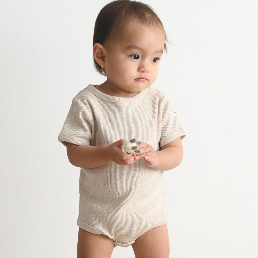 半袖 ロンパース テレコ