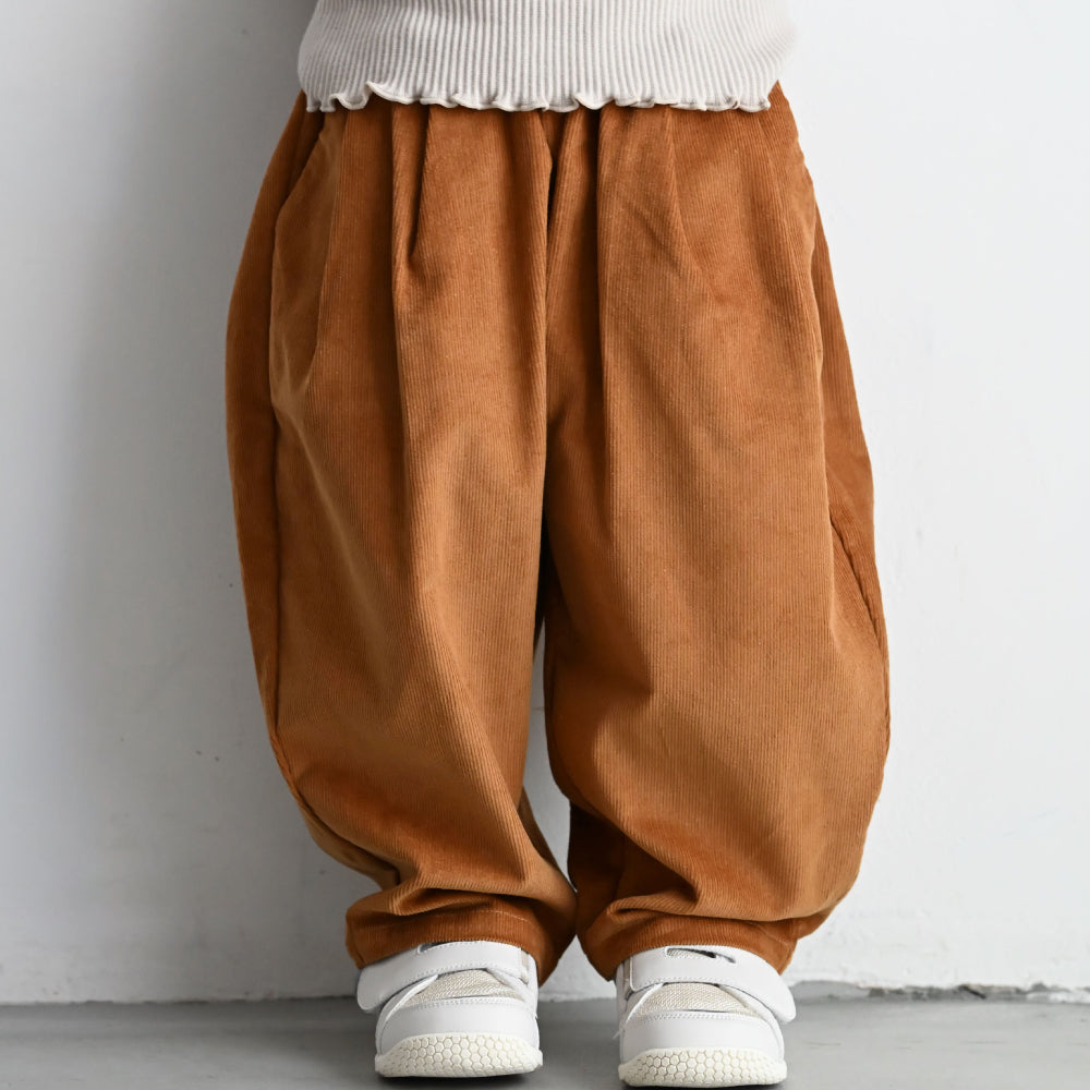 タック コーデュロイ パンツ