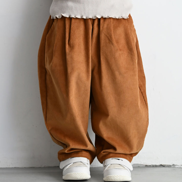 タック コーデュロイ パンツ