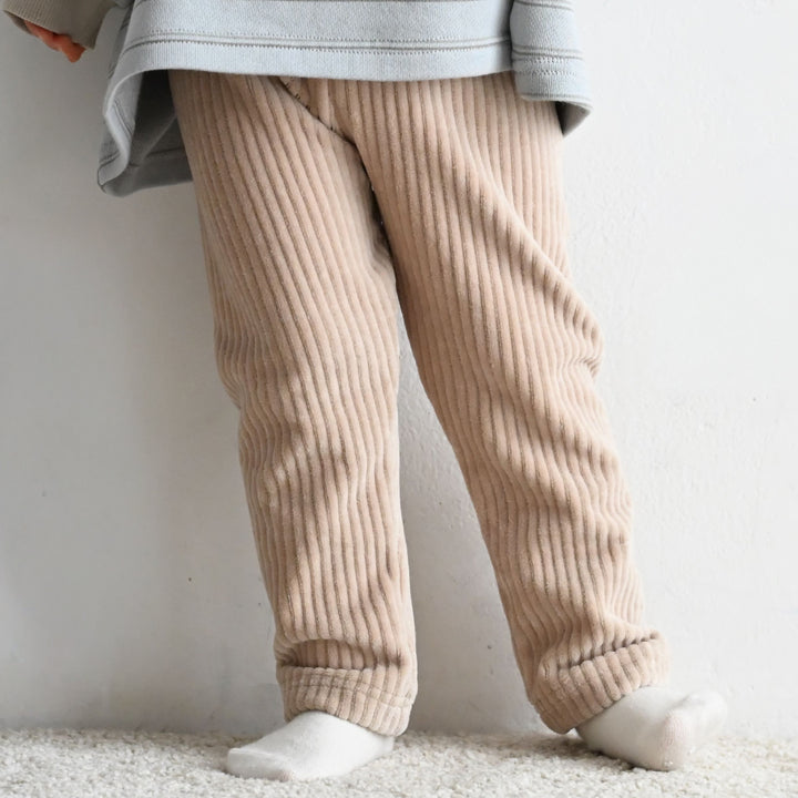 おなかが出にくい レギンス パンツ カットコーデュロイ