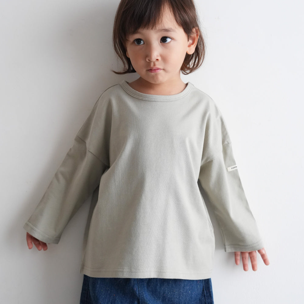 【秋冬】 オーバーサイズ 長袖 Tシャツ