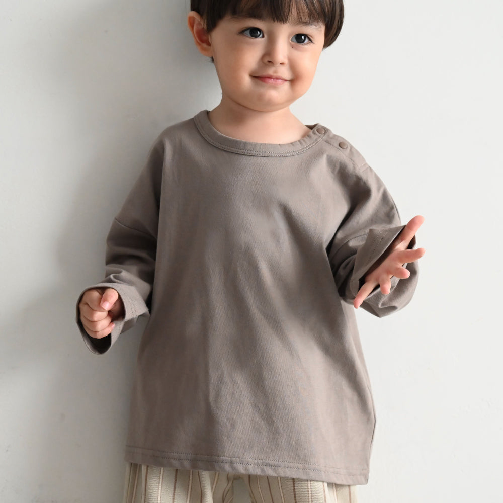【秋冬】 オーバーサイズ 長袖 Tシャツ