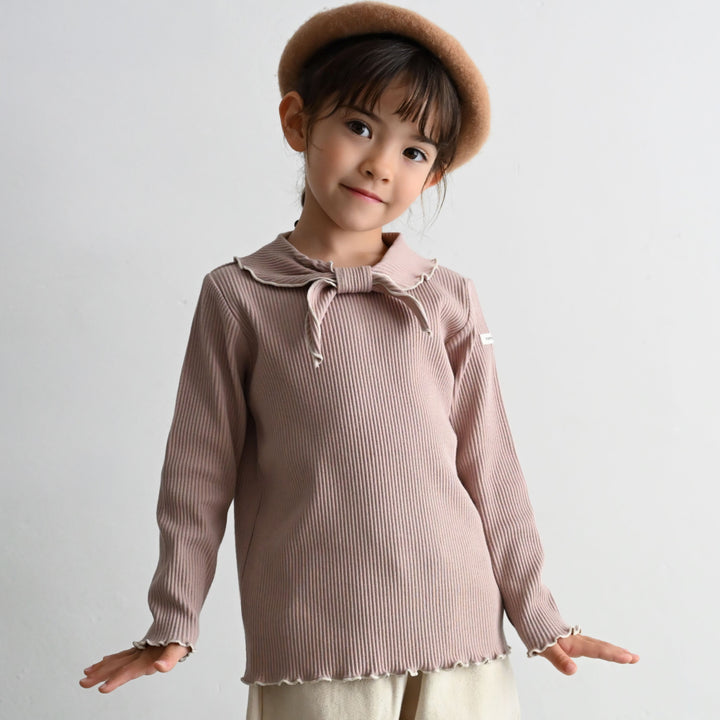 スカーフ衿 長袖 Tシャツ