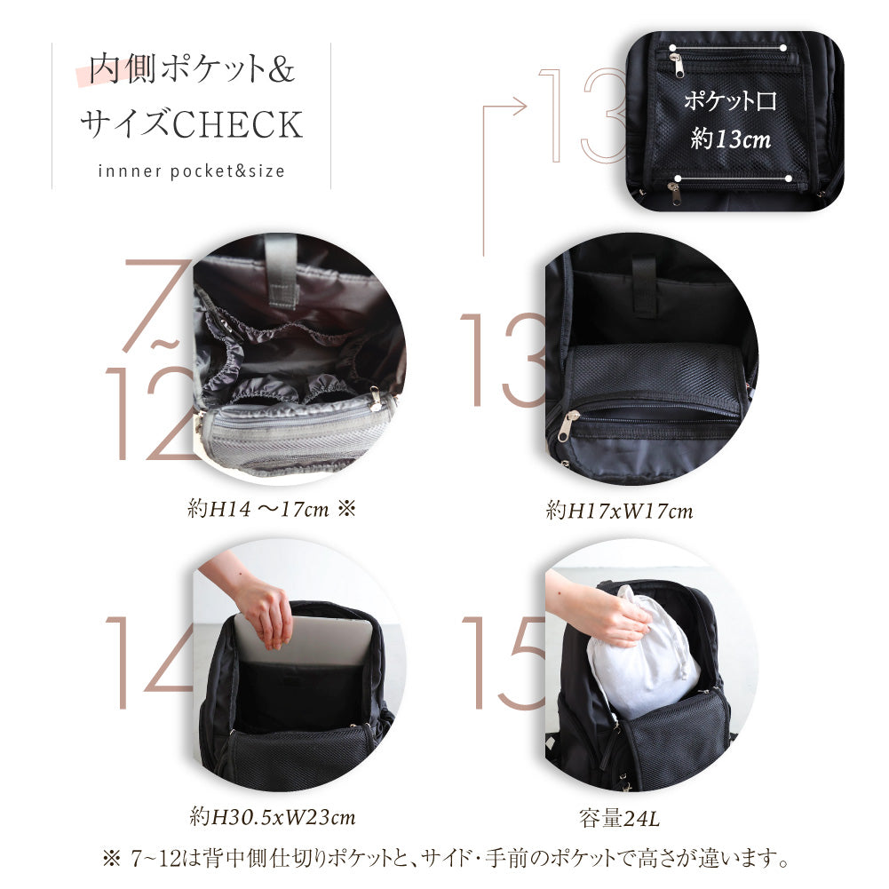 『popopooooo』Little　WEEKENDマザーズリュック Little WEEKEND マザーズリュック マザーズバッグ しまむら