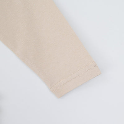 チェック ポケット 裾 レイヤード 長袖 Tシャツ