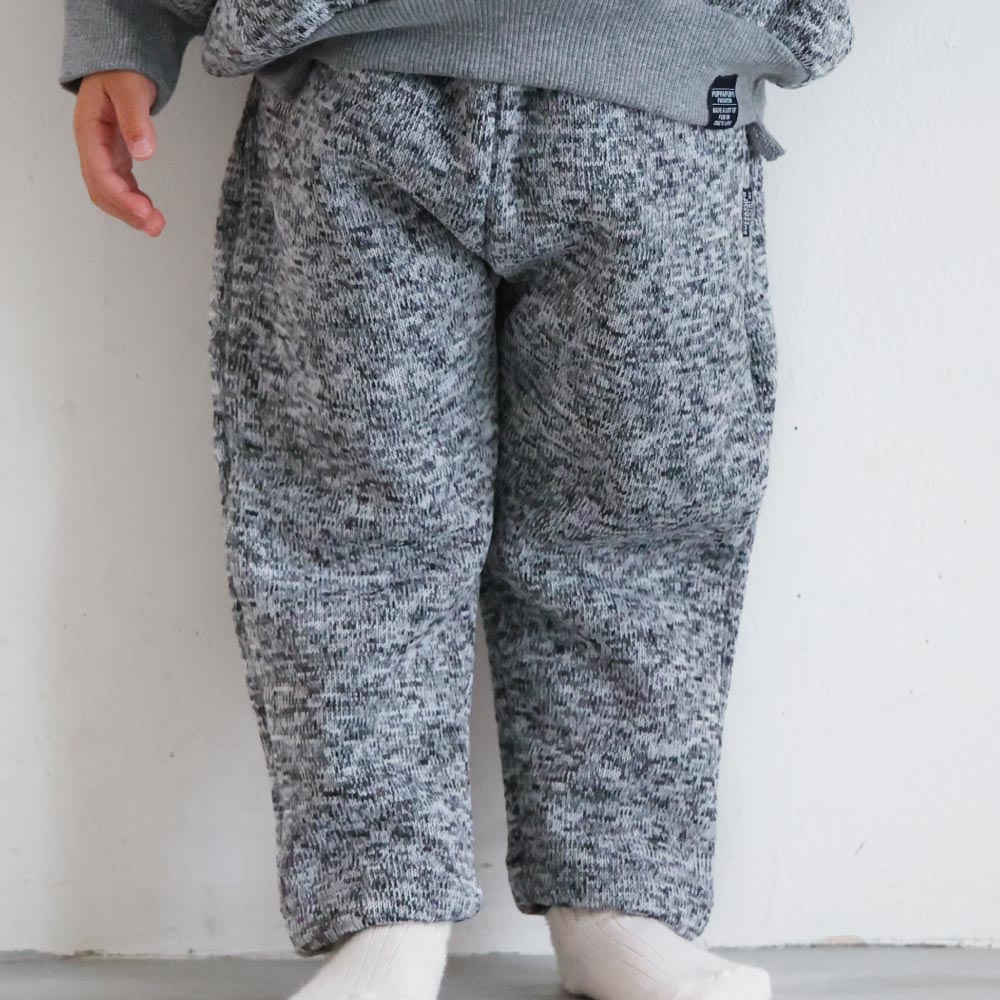 ニット フリース ジョガー パンツ