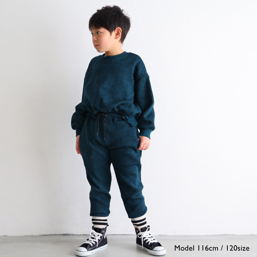 ニット フリース ジョガー パンツ