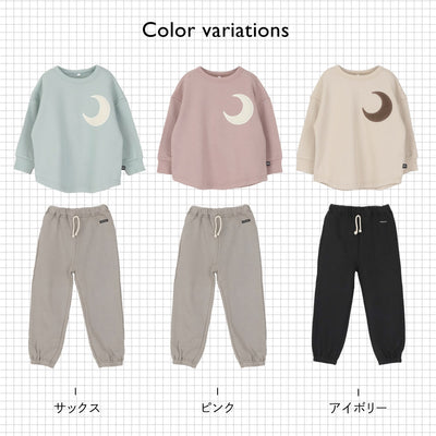 ボア アップリケ スウェット セットアップ