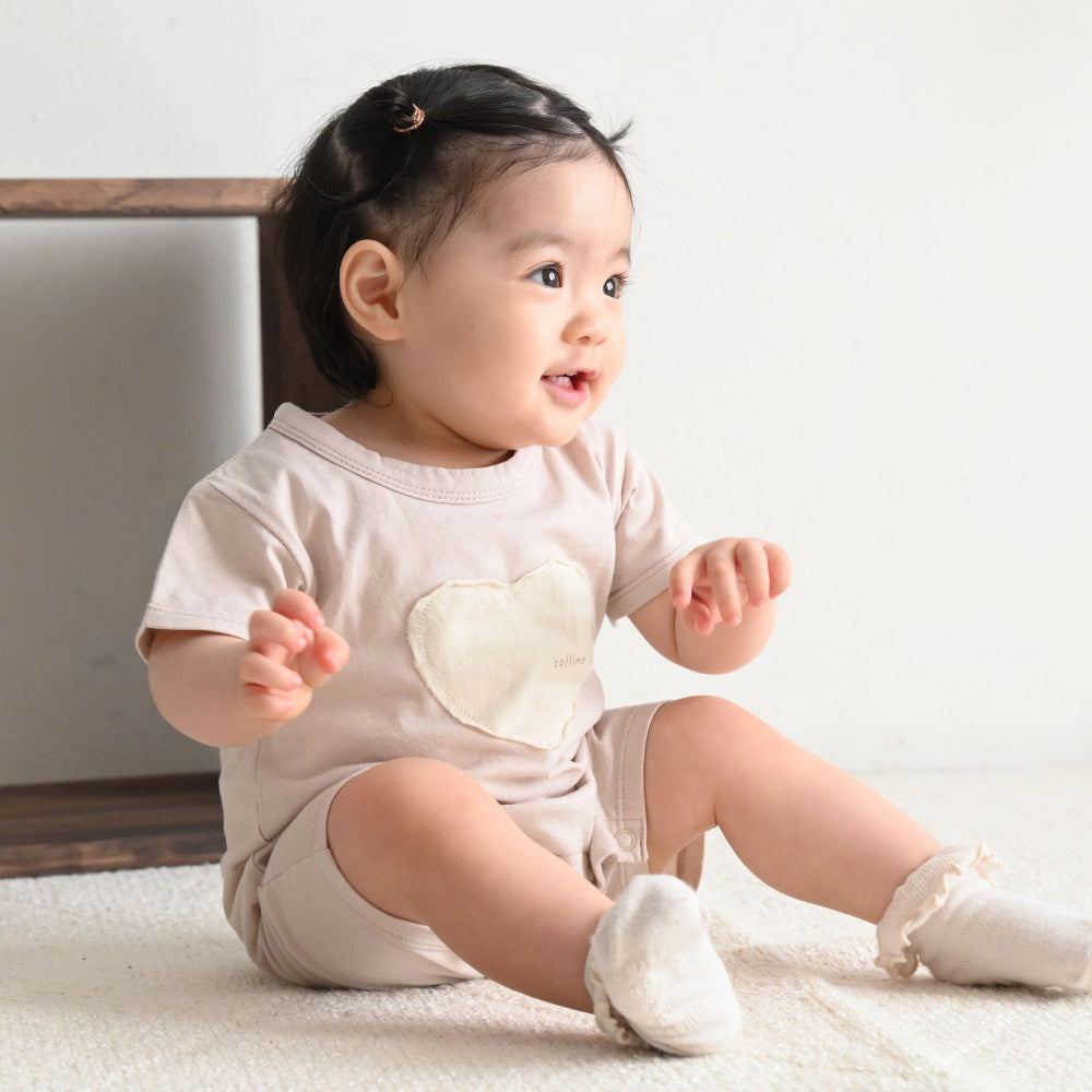 プッパプーポ 半袖 ロンパース モチーフパッチ – PUPPAPUPO